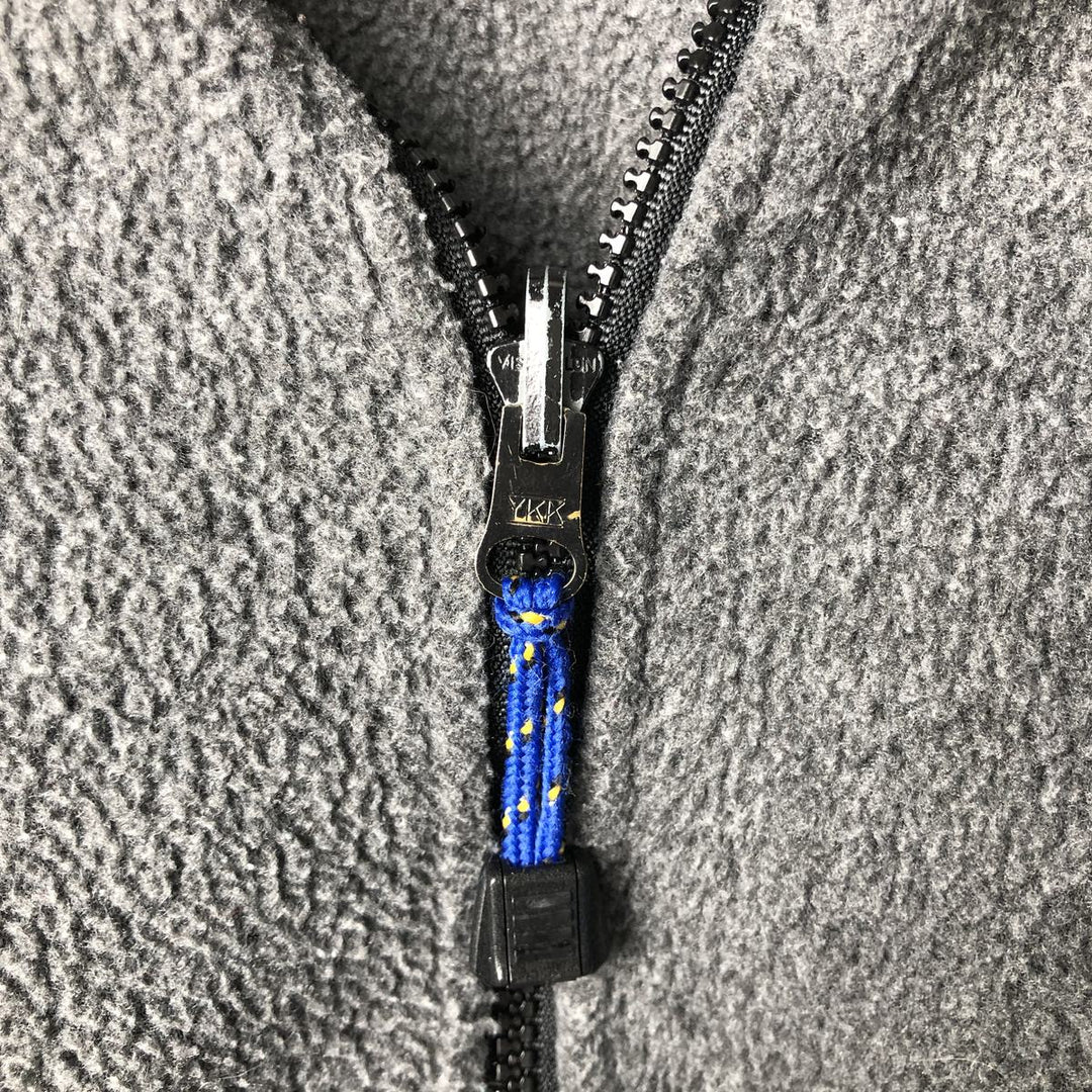 Vintage 90'S Eddie Bauer EBTEK fleece jacket, made in the USA, size M. polyester gray type Vintage Second Hand