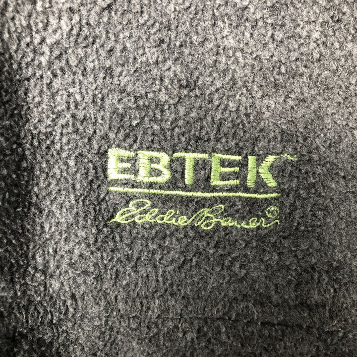 Vintage 90'S Eddie Bauer EBTEK fleece jacket, made in the USA, size M. polyester gray type Vintage Second Hand