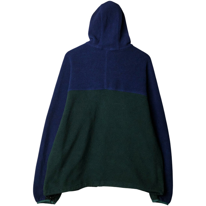 90'S LLBean Fleece Full-Zip Hoodie, Men's, Size XL, Vintage unclear navy blue type Vintage Second Hand