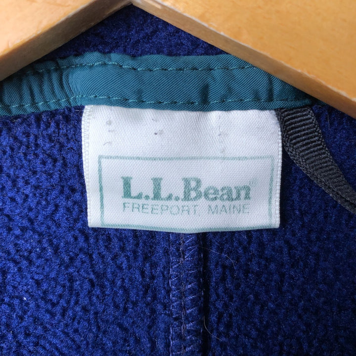 90'S LLBean Fleece Full-Zip Hoodie, Men's, Size XL, Vintage unclear navy blue type Vintage Second Hand