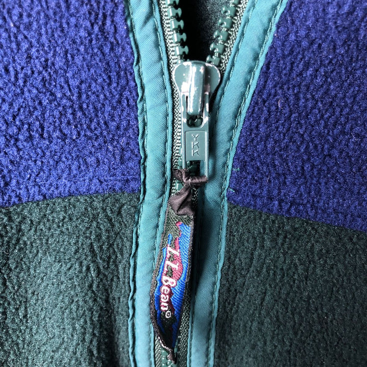 90'S LLBean Fleece Full-Zip Hoodie, Men's, Size XL, Vintage unclear navy blue type Vintage Second Hand