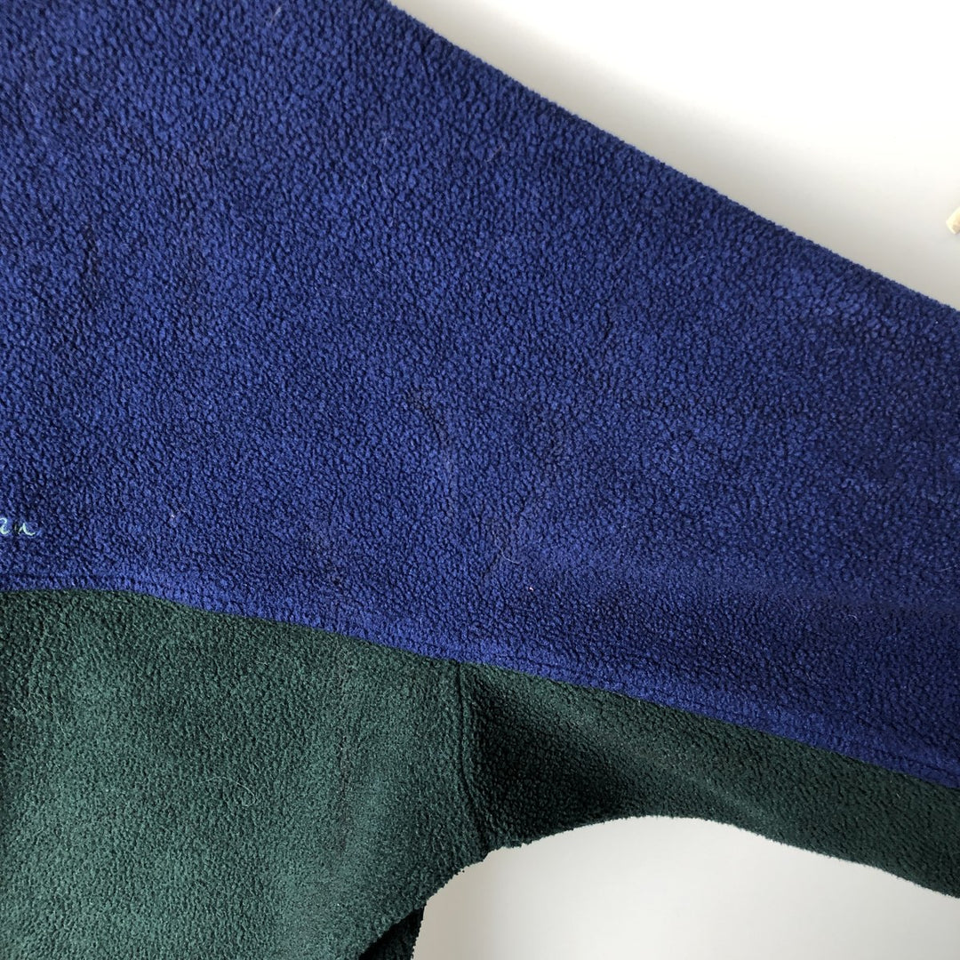 90'S LLBean Fleece Full-Zip Hoodie, Men's, Size XL, Vintage unclear navy blue type Vintage Second Hand