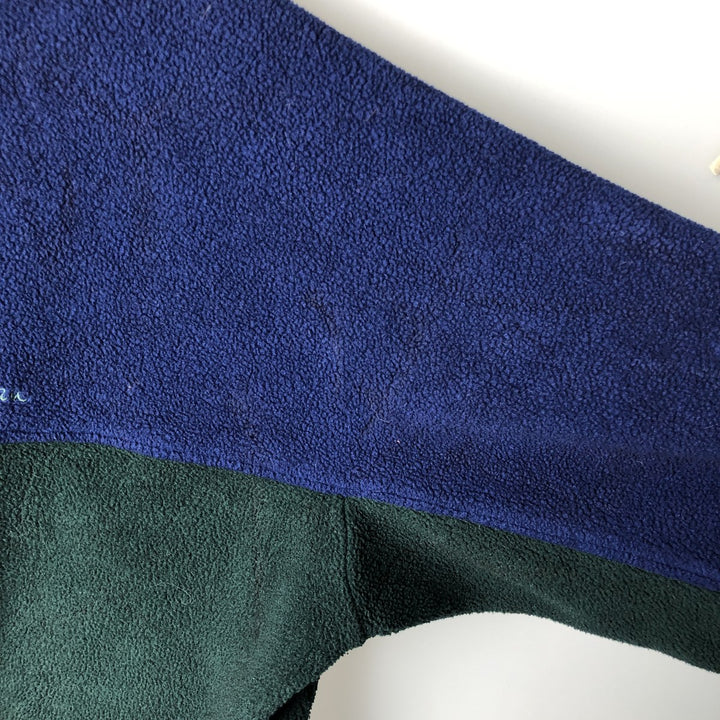 90'S LLBean Fleece Full-Zip Hoodie, Men's, Size XL, Vintage unclear navy blue type Vintage Second Hand