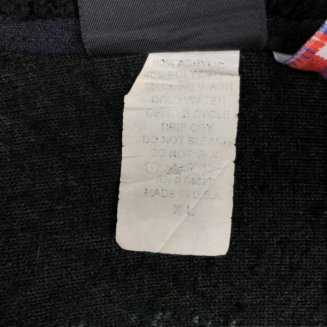 90'S MAZMANIA All-Over Horse Print Fleece Jacket, Made in USA, Men's Size XL, Vintage acrylic Green type dark green Vintage Second Hand