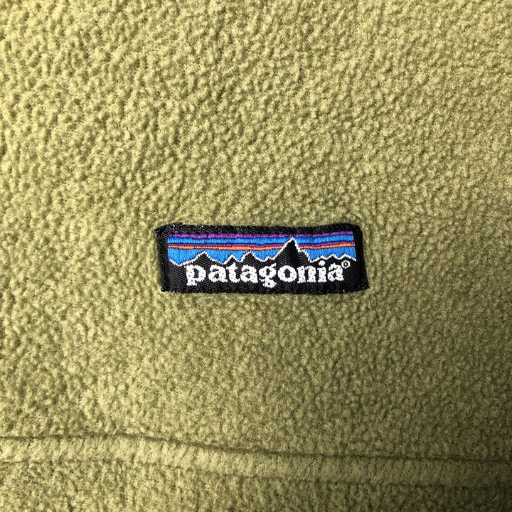 2000'S Patagonia Synchilla Half-Zip Fleece Pullover, Men's XL polyester Khaki type Vintage Second Hand