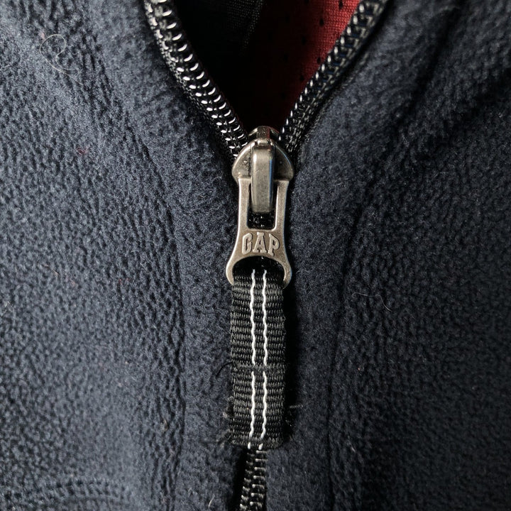 2000'S GAP fleece jacket, men's size XL polyester navy blue type Vintage Second Hand