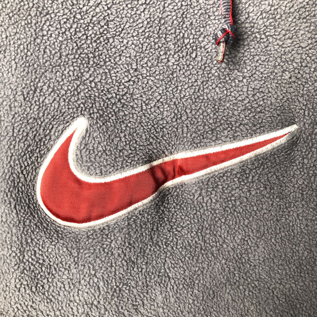 2000'S Nike fleece pullover hoodie, men's size L polyester gray type Vintage Second Hand