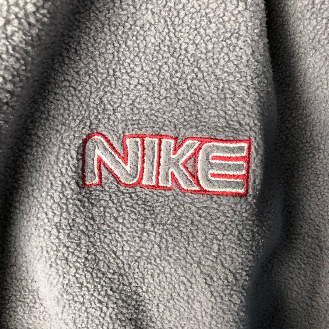 2000'S Nike fleece pullover hoodie, men's size L polyester gray type Vintage Second Hand