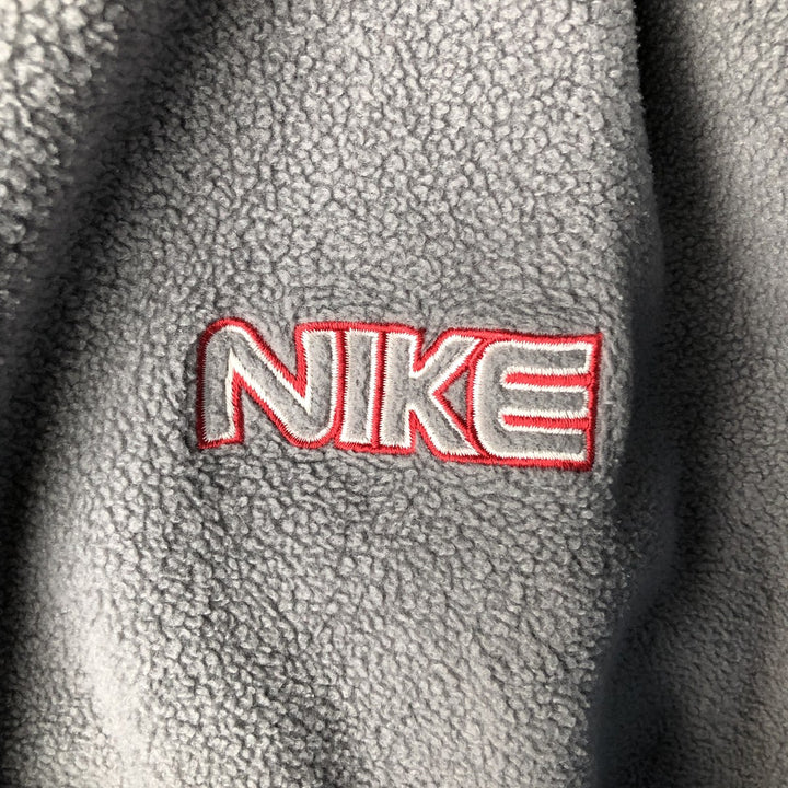 2000'S Nike fleece pullover hoodie, men's size L polyester gray type Vintage Second Hand