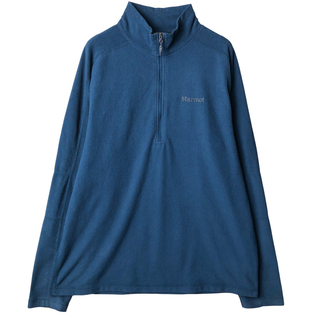 Marmot Half-Zip Fleece Pullover, Men's XL polyester blue type Vintage Second Hand