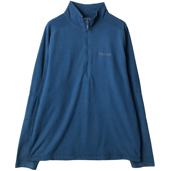 Marmot Half-Zip Fleece Pullover, Men's XL polyester blue type Vintage Second Hand