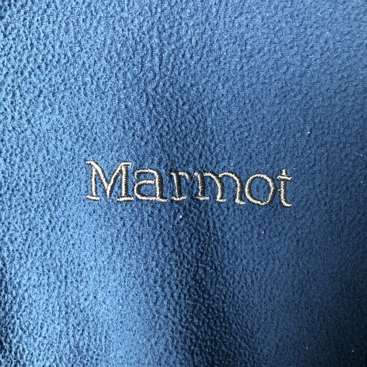 Marmot Half-Zip Fleece Pullover, Men's XL polyester blue type Vintage Second Hand