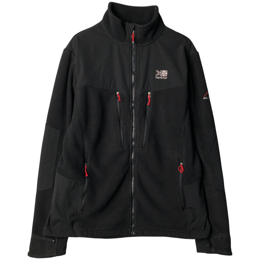 Karrimor ELITE Fleece Jacket, Men's XL polyester black type Vintage Second Hand