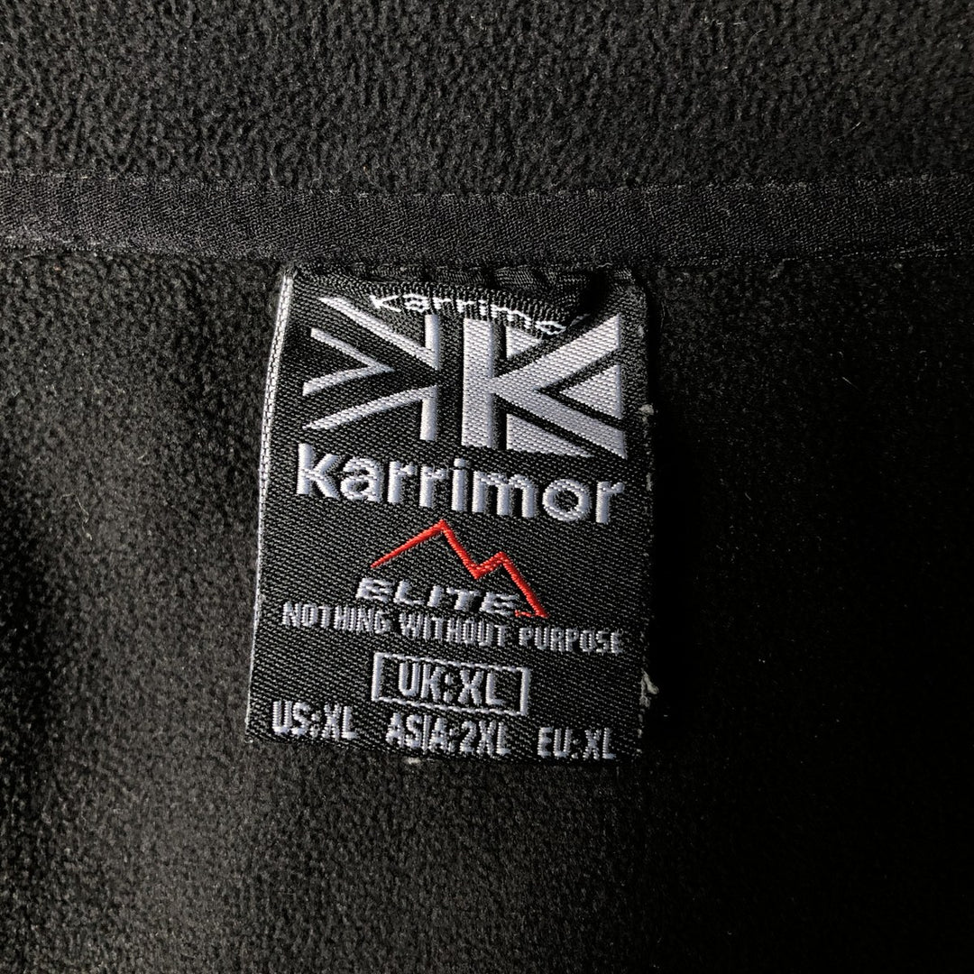 Karrimor ELITE Fleece Jacket, Men's XL polyester black type Vintage Second Hand