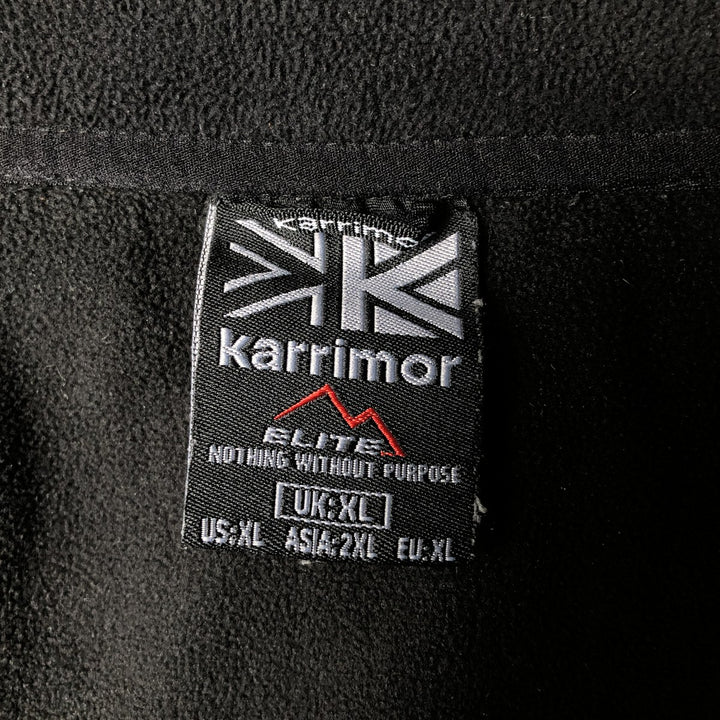 Karrimor ELITE Fleece Jacket, Men's XL polyester black type Vintage Second Hand