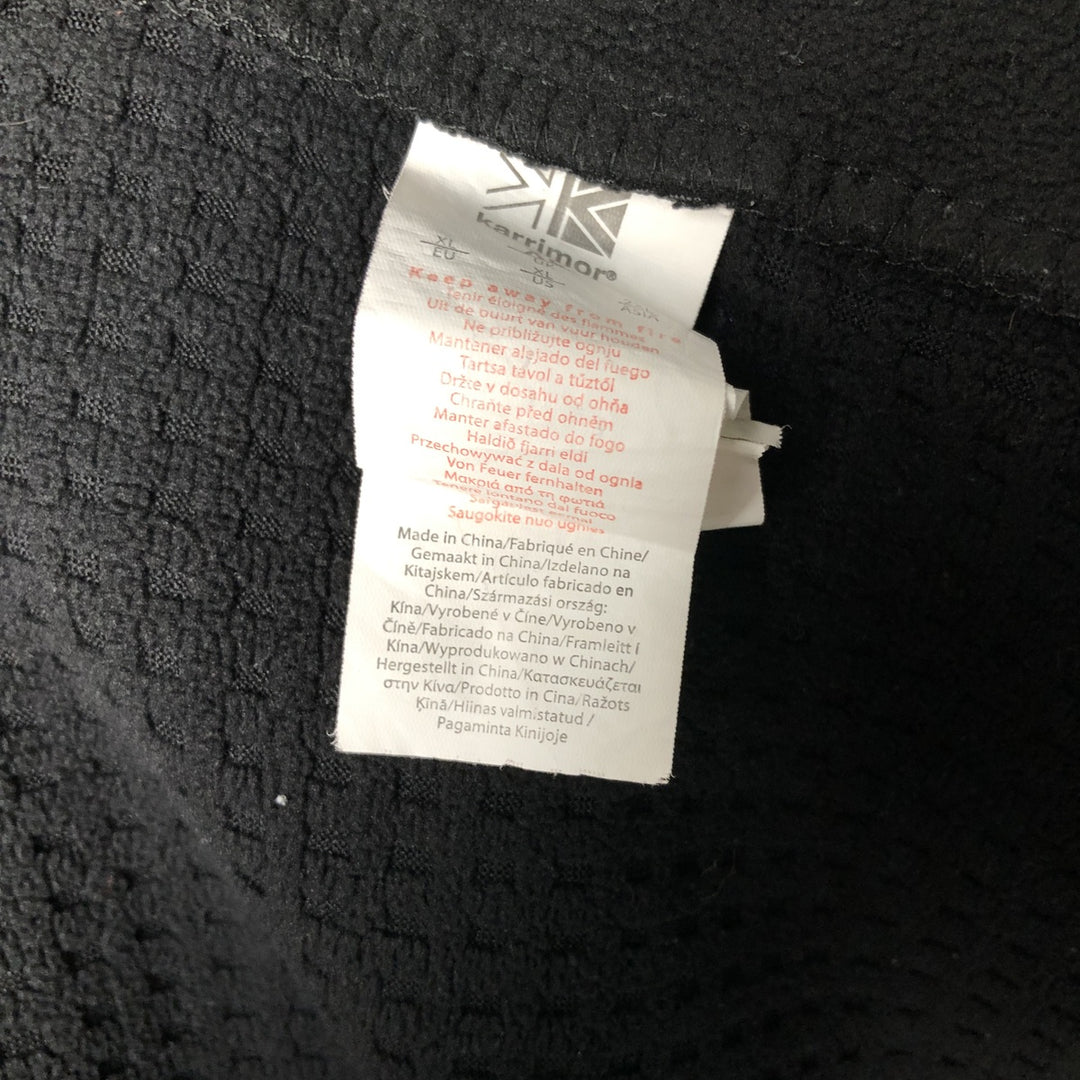 Karrimor ELITE Fleece Jacket, Men's XL polyester black type Vintage Second Hand