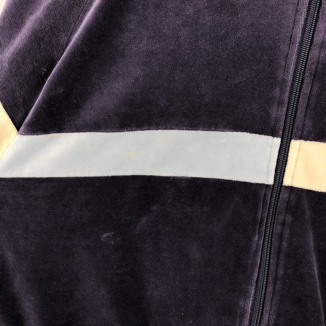 90s-00'S Vintage Puma Velour Jersey Track Jacket, Men's Size XL cotton Purple type blue-purple Vintage Second Hand