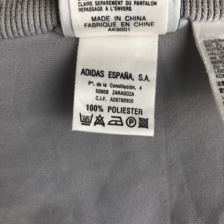 00'S adidas jersey track jacket, men's XL size polyester gray type Vintage Second Hand