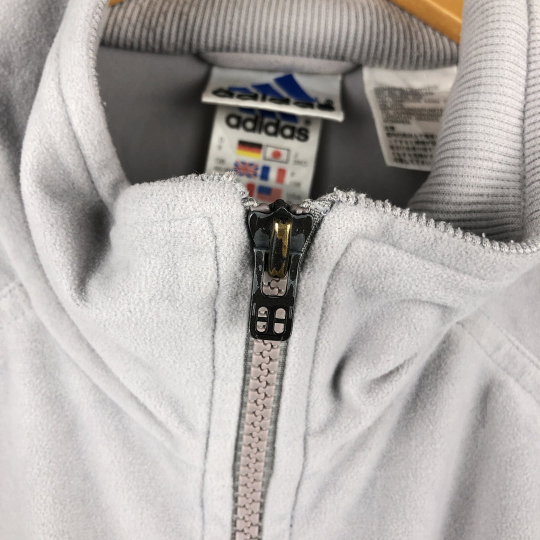 00'S adidas jersey track jacket, men's XL size polyester gray type Vintage Second Hand