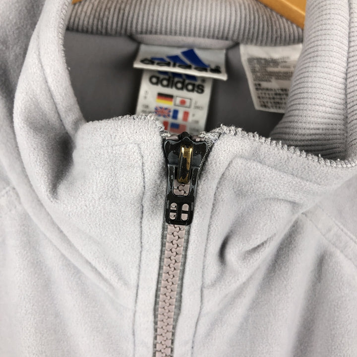 00'S adidas jersey track jacket, men's XL size polyester gray type Vintage Second Hand