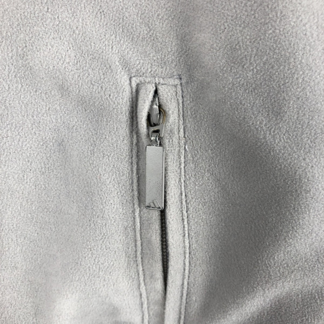 00'S adidas jersey track jacket, men's XL size polyester gray type Vintage Second Hand