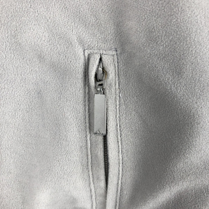 00'S adidas jersey track jacket, men's XL size polyester gray type Vintage Second Hand