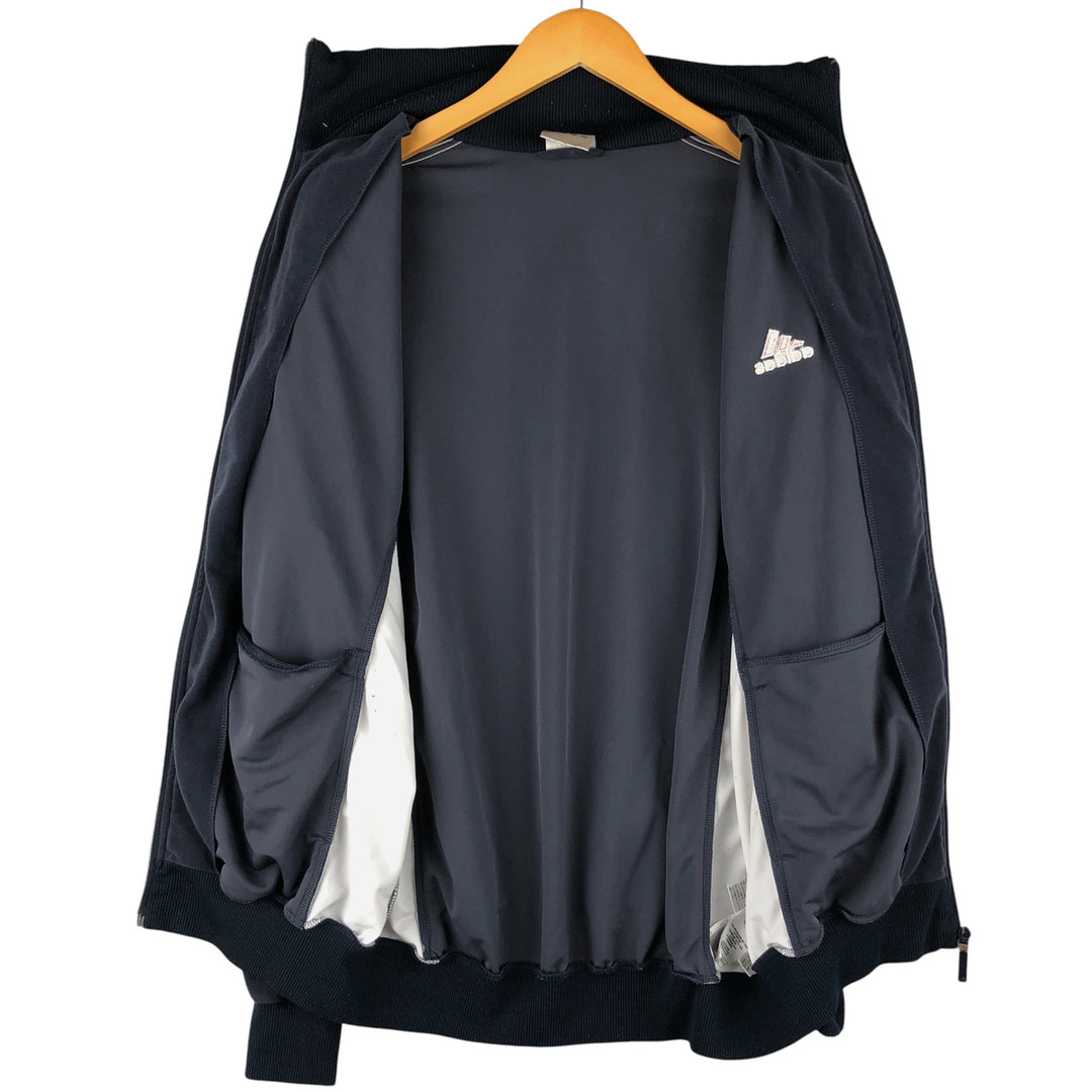 00'S Adidas Velour Jersey Track Jacket Men's XL polyester navy blue type Vintage Second Hand