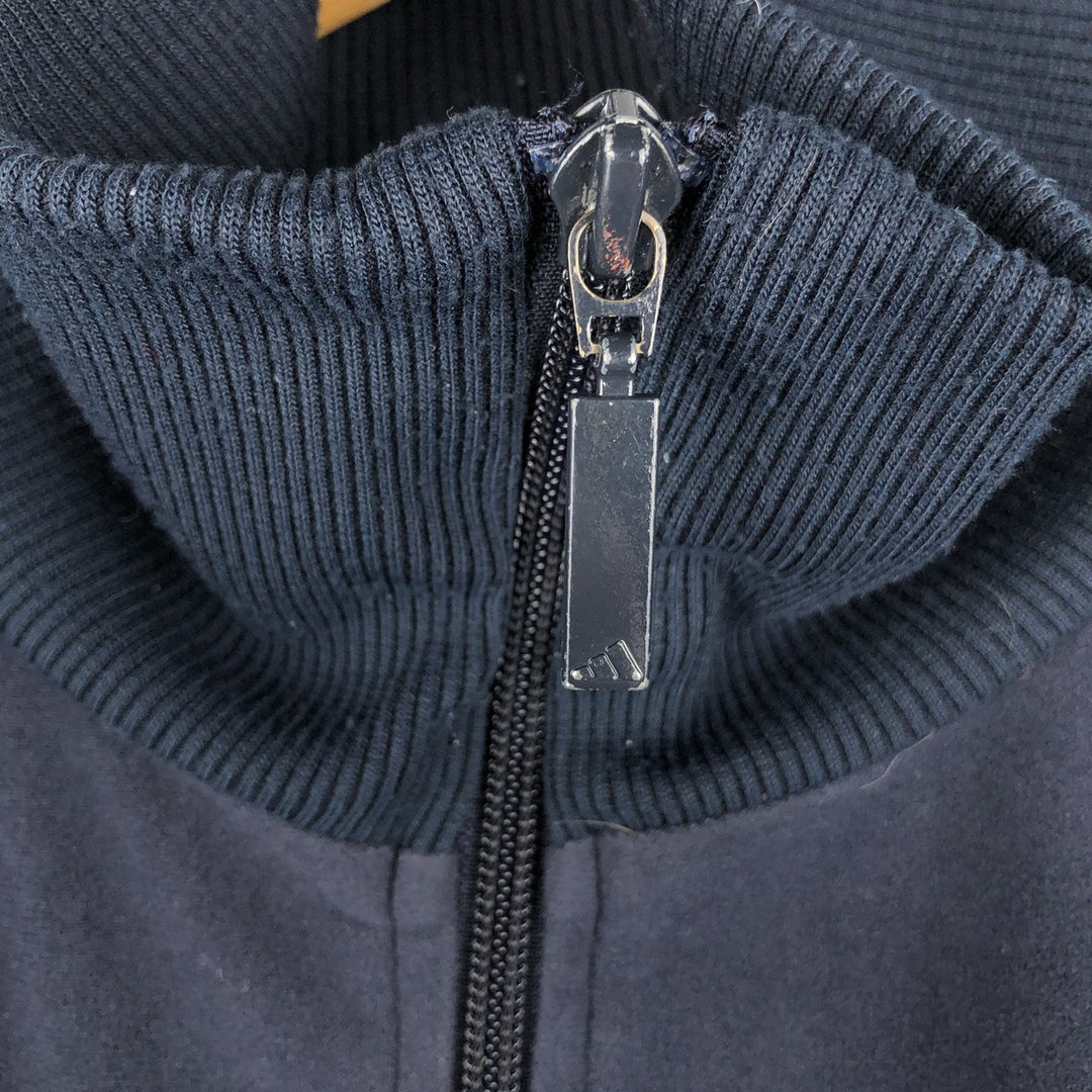 00'S Adidas Velour Jersey Track Jacket Men's XL polyester navy blue type Vintage Second Hand