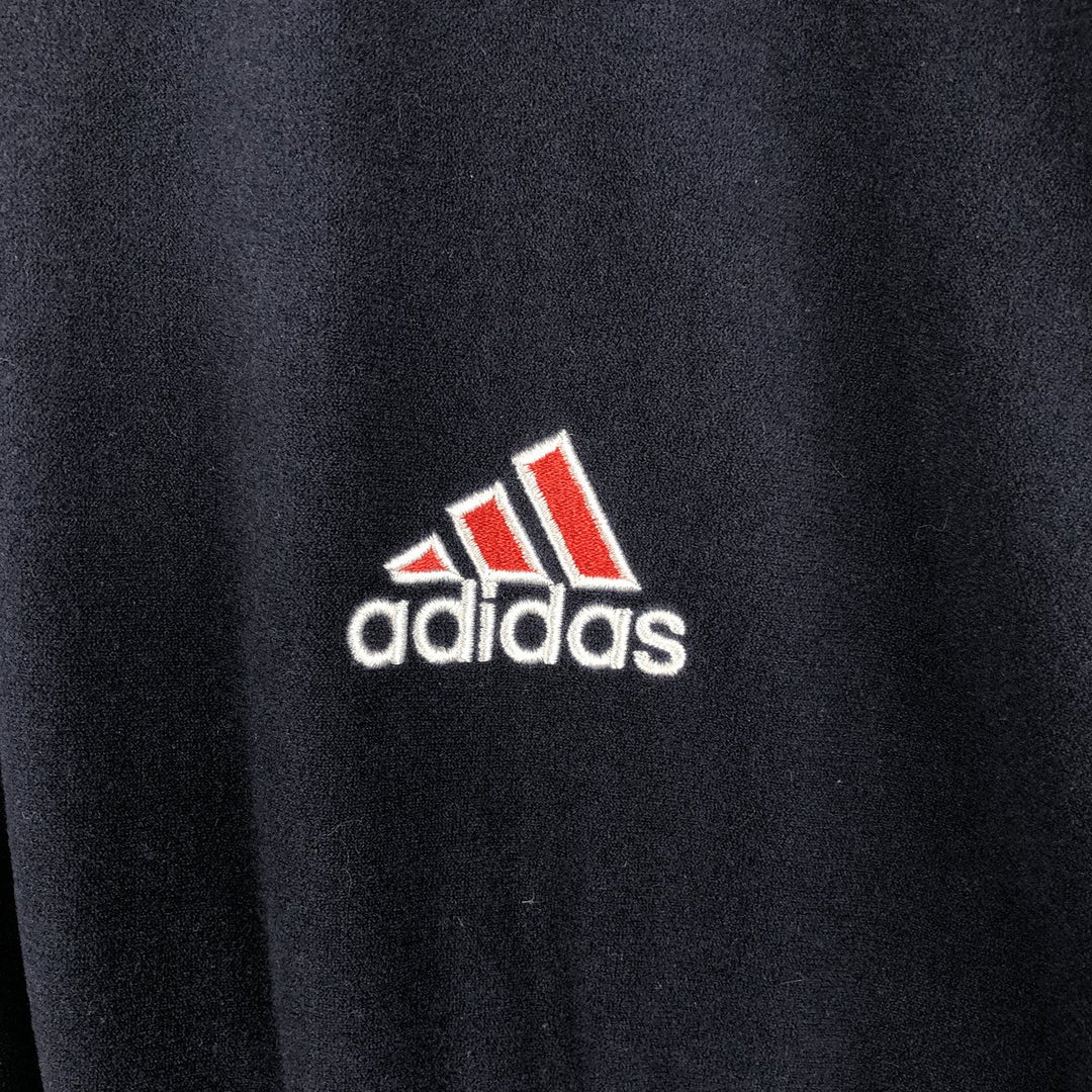 00'S Adidas Velour Jersey Track Jacket Men's XL polyester navy blue type Vintage Second Hand