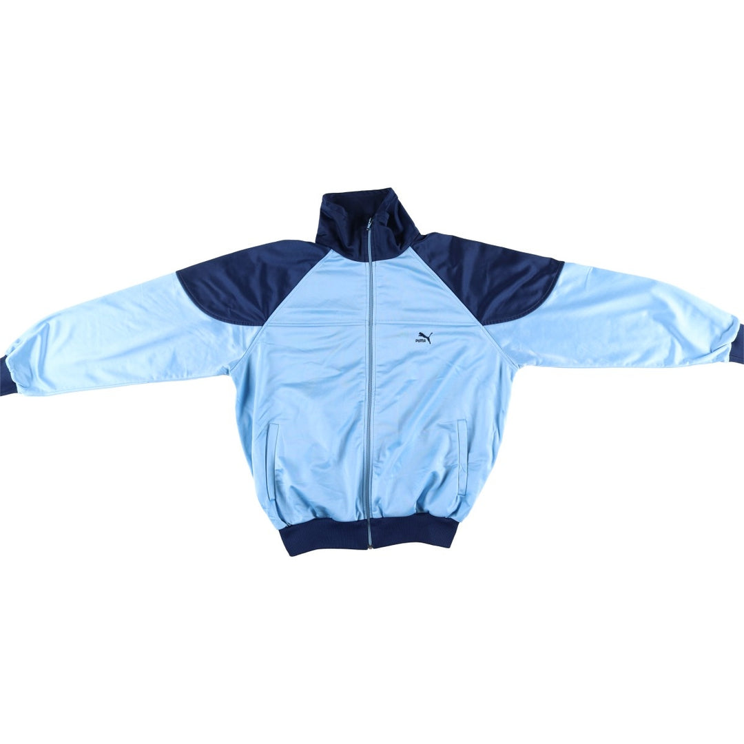 Vintage 80s-90'S Puma Track Jacket, Men's Size XL polyester Blue type light blue Vintage Second Hand