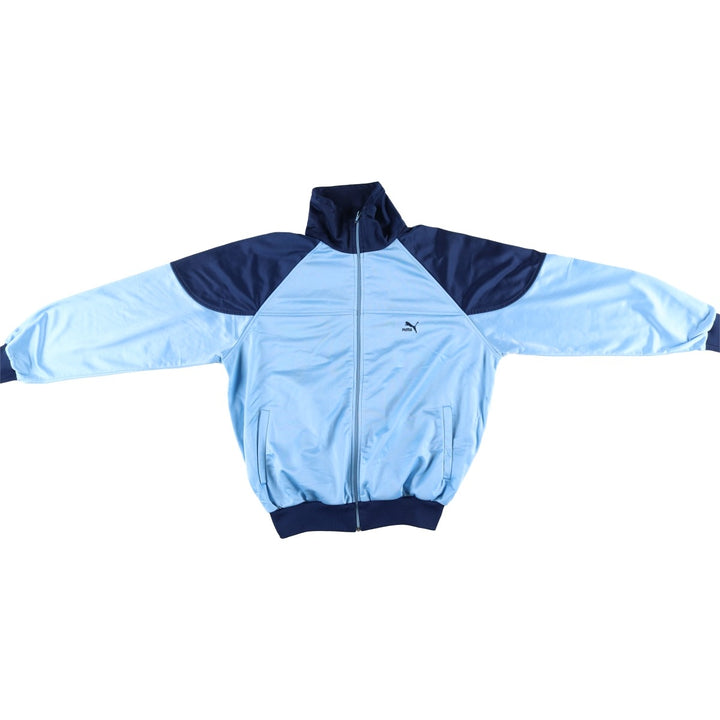 Vintage 80s-90'S Puma Track Jacket, Men's Size XL polyester Blue type light blue Vintage Second Hand