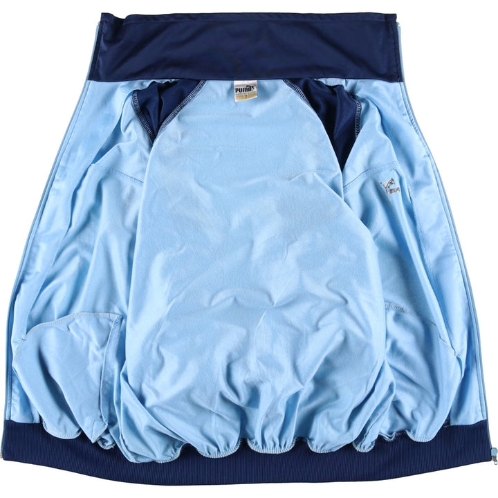 Vintage 80s-90'S Puma Track Jacket, Men's Size XL polyester Blue type light blue Vintage Second Hand