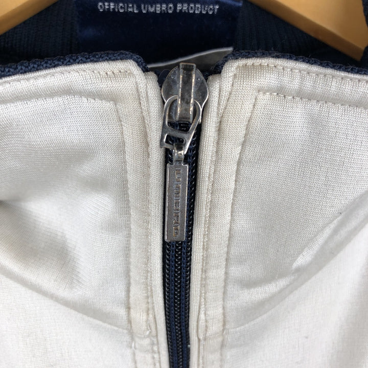 90s-00'S Umbro Jersey Track Jacket, Men's XL polyester ivory Vintage Second Hand