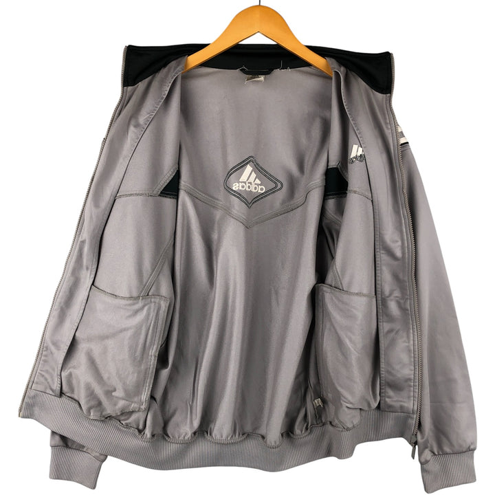 00'S adidas jersey track jacket, men's XL size polyester gray type Vintage Second Hand