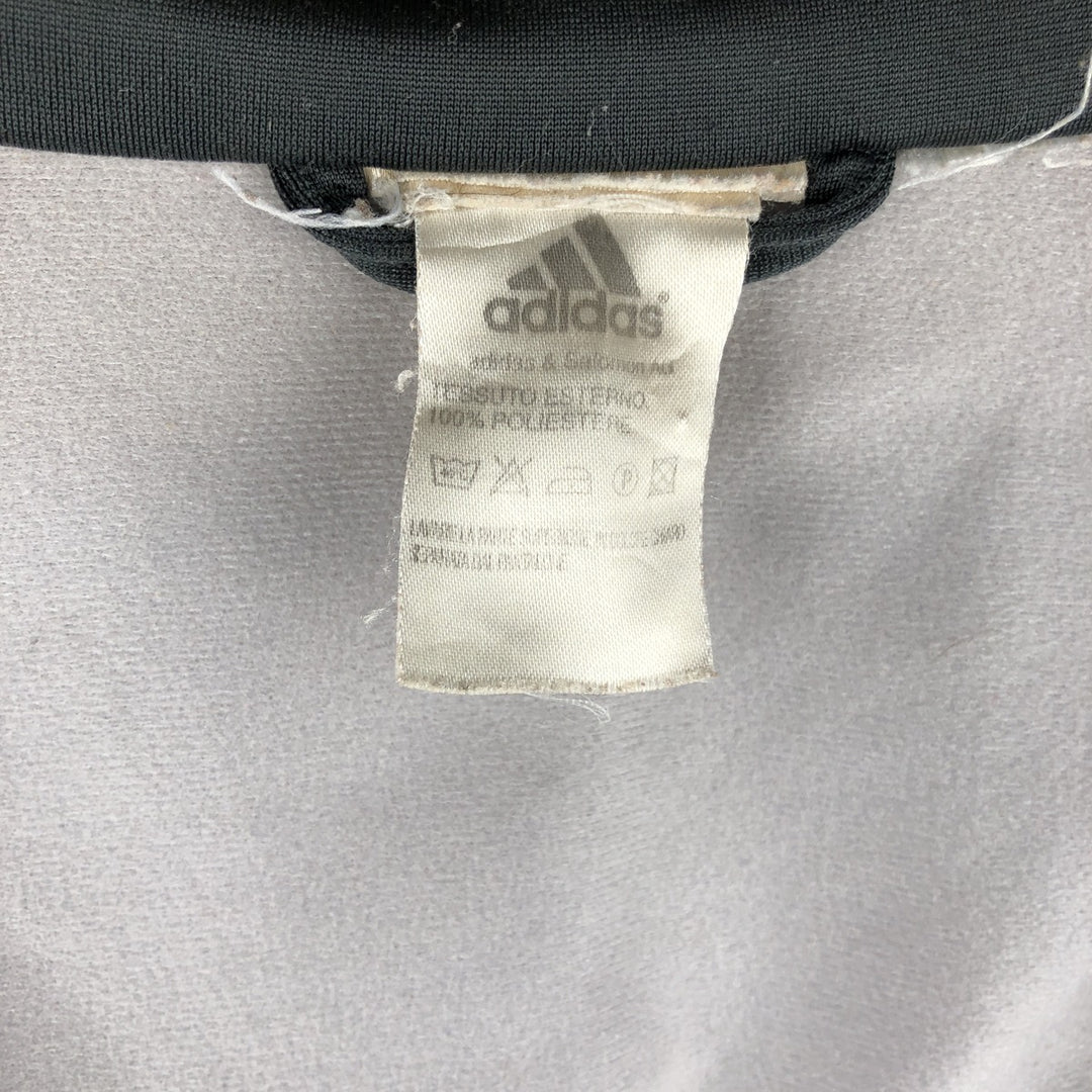 00'S adidas jersey track jacket, men's XL size polyester gray type Vintage Second Hand