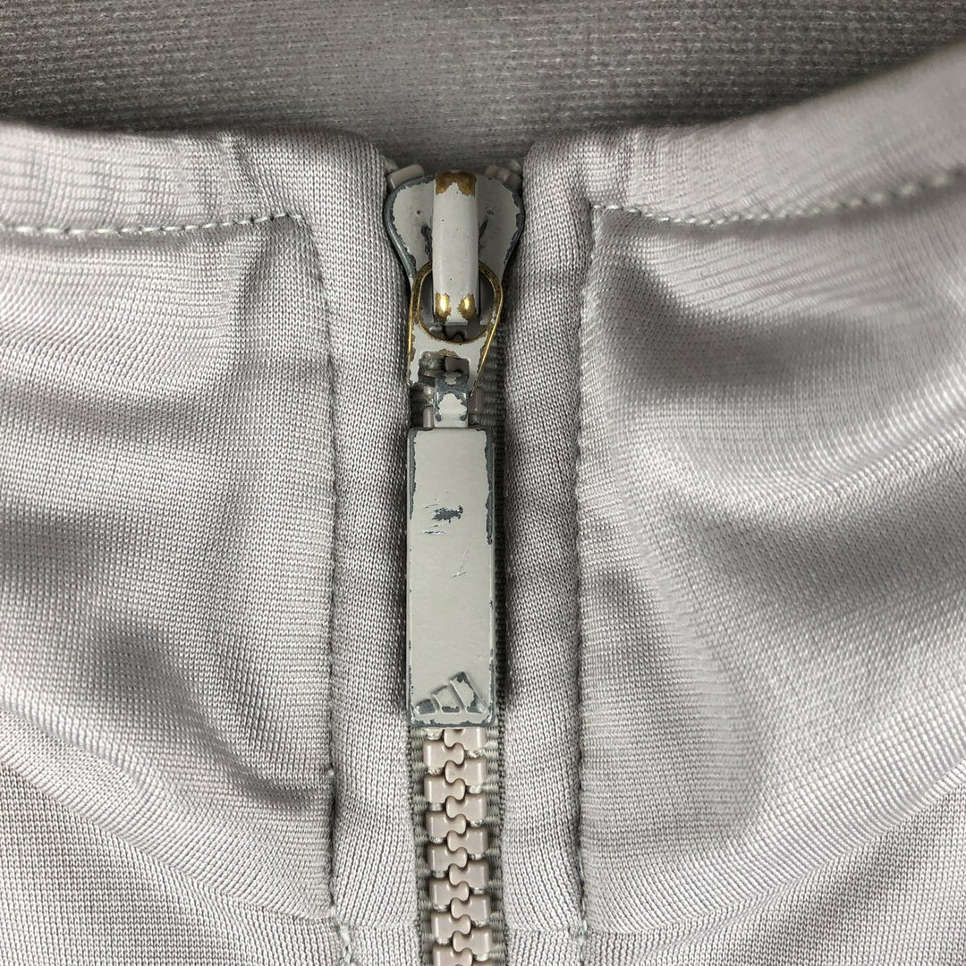 00'S adidas jersey track jacket, men's XL size polyester gray type Vintage Second Hand