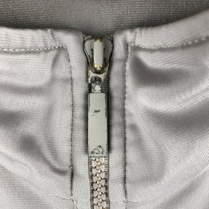 00'S adidas jersey track jacket, men's XL size polyester gray type Vintage Second Hand