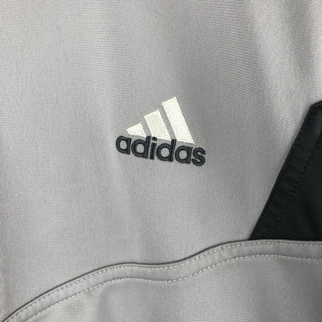 00'S adidas jersey track jacket, men's XL size polyester gray type Vintage Second Hand