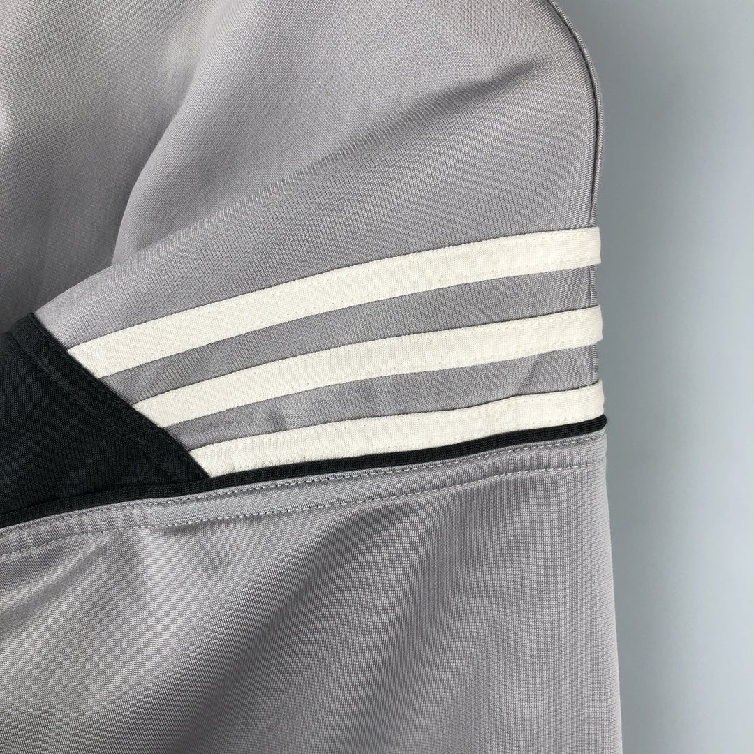 00'S adidas jersey track jacket, men's XL size polyester gray type Vintage Second Hand