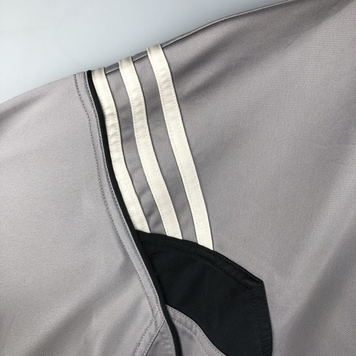 00'S adidas jersey track jacket, men's XL size polyester gray type Vintage Second Hand