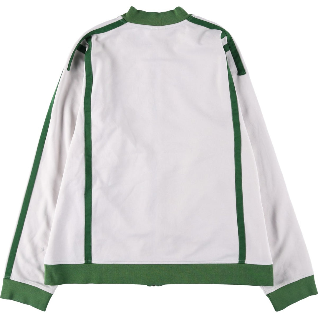 00'S adidas jersey track jacket, men's XL size cotton white type Vintage Second Hand