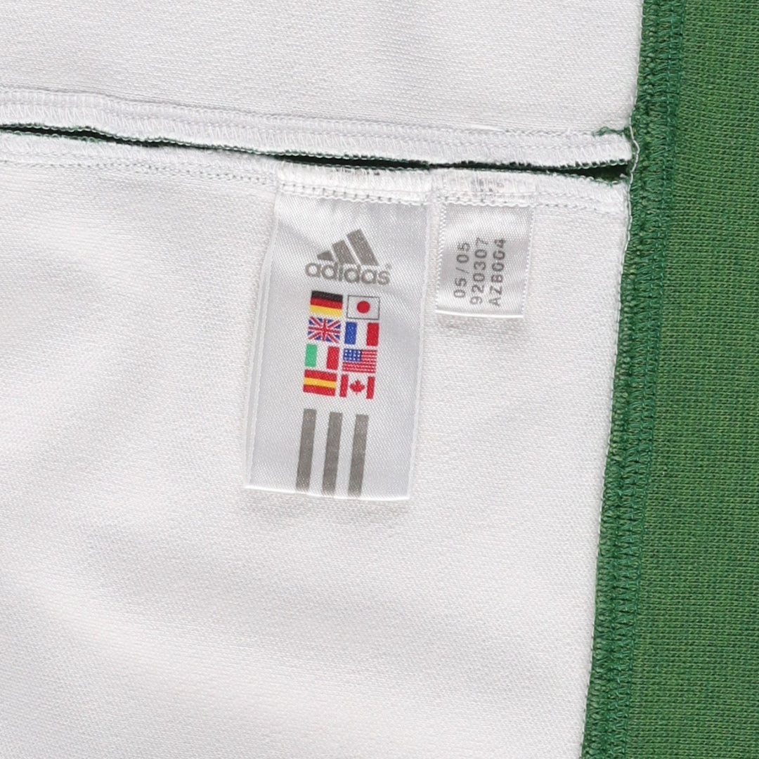 00'S adidas jersey track jacket, men's XL size cotton white type Vintage Second Hand