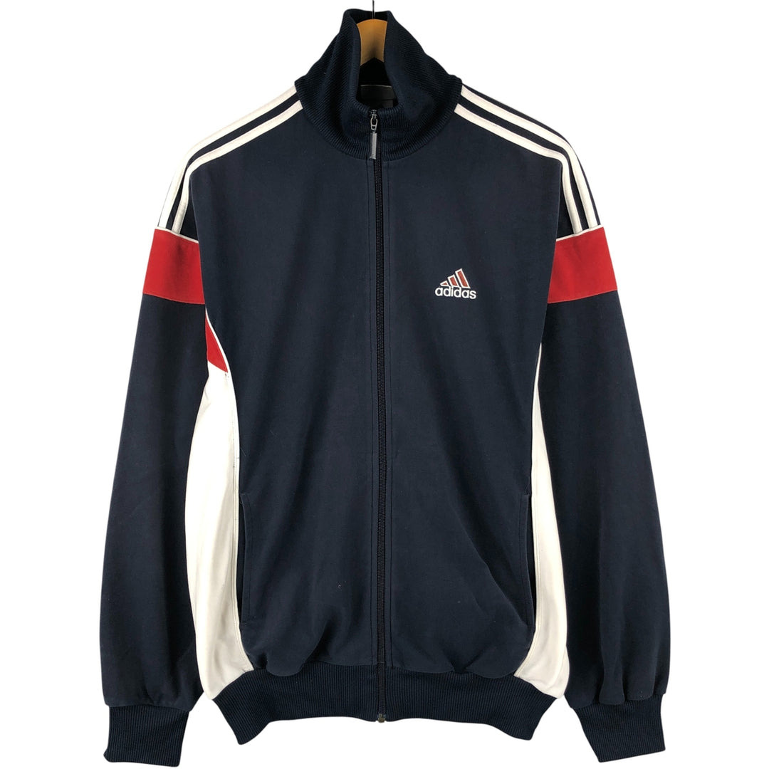 00'S Adidas Velour Jersey Track Jacket Men's XL polyester navy blue type Vintage Second Hand