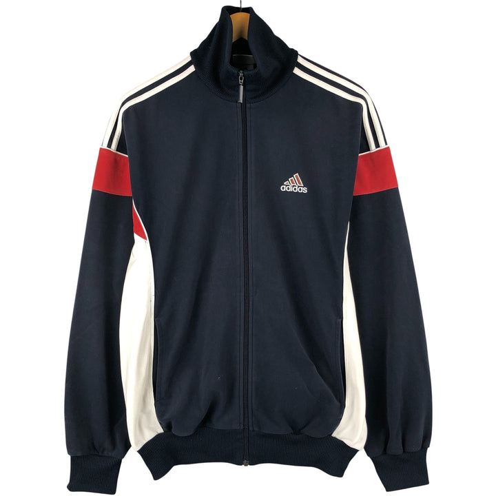 00'S Adidas Velour Jersey Track Jacket Men's XL polyester navy blue type Vintage Second Hand