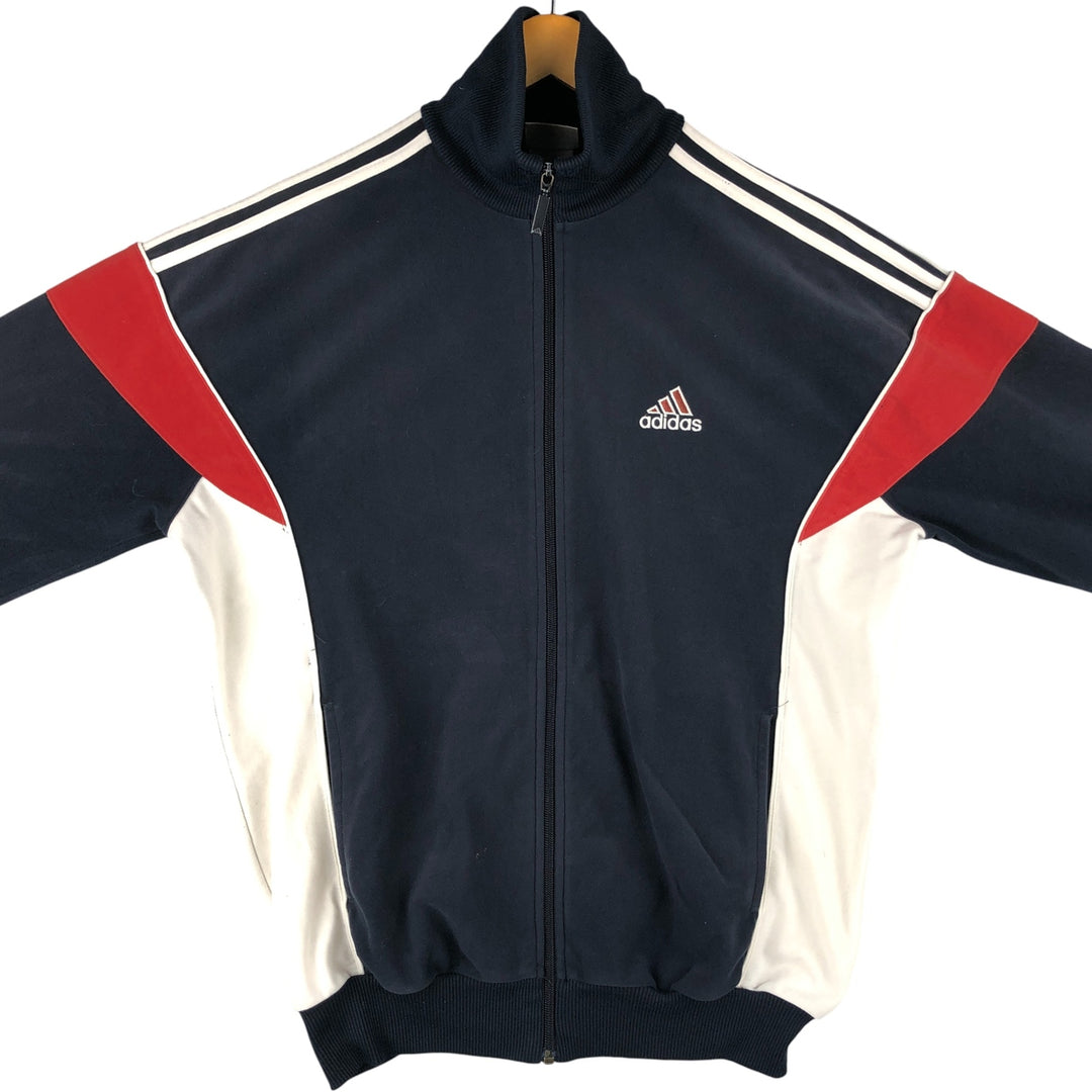 00'S Adidas Velour Jersey Track Jacket Men's XL polyester navy blue type Vintage Second Hand