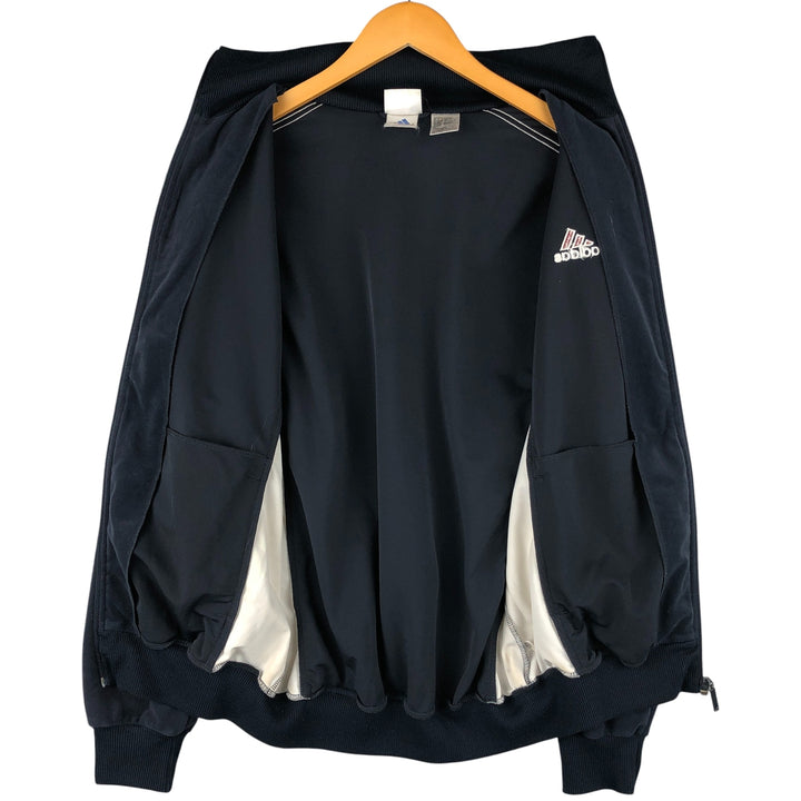 00'S Adidas Velour Jersey Track Jacket Men's XL polyester navy blue type Vintage Second Hand