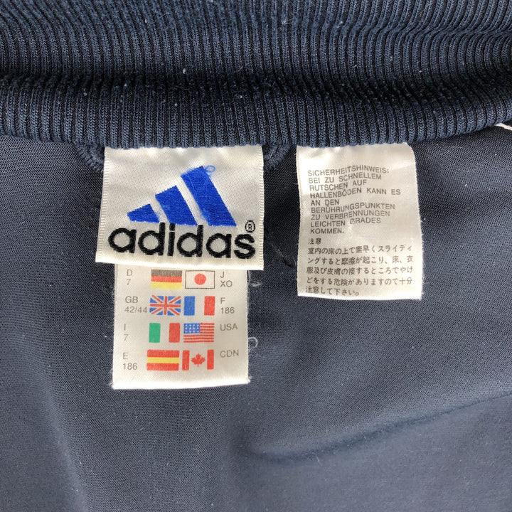 00'S Adidas Velour Jersey Track Jacket Men's XL polyester navy blue type Vintage Second Hand
