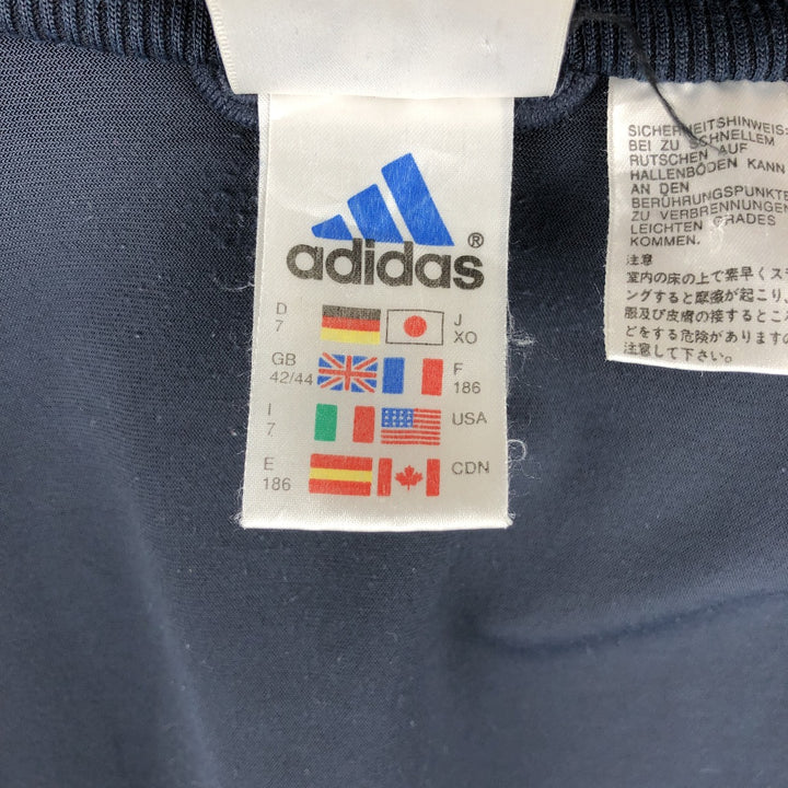 00'S Adidas Velour Jersey Track Jacket Men's XL polyester navy blue type Vintage Second Hand
