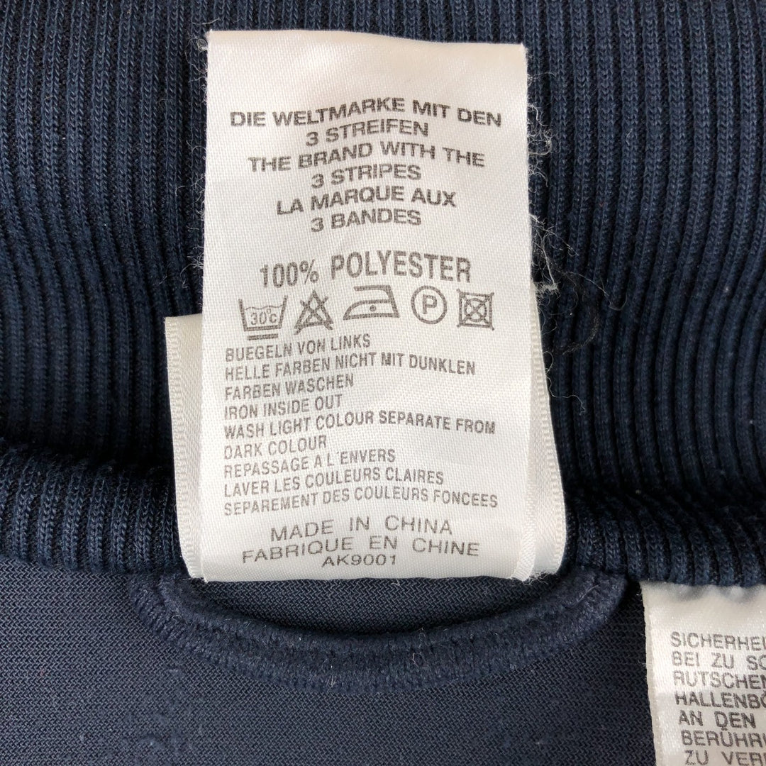 00'S Adidas Velour Jersey Track Jacket Men's XL polyester navy blue type Vintage Second Hand