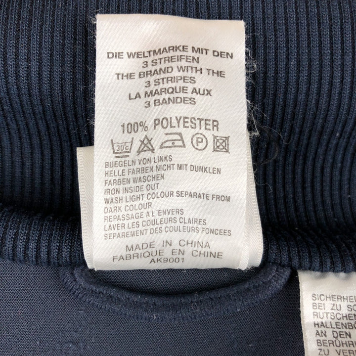 00'S Adidas Velour Jersey Track Jacket Men's XL polyester navy blue type Vintage Second Hand